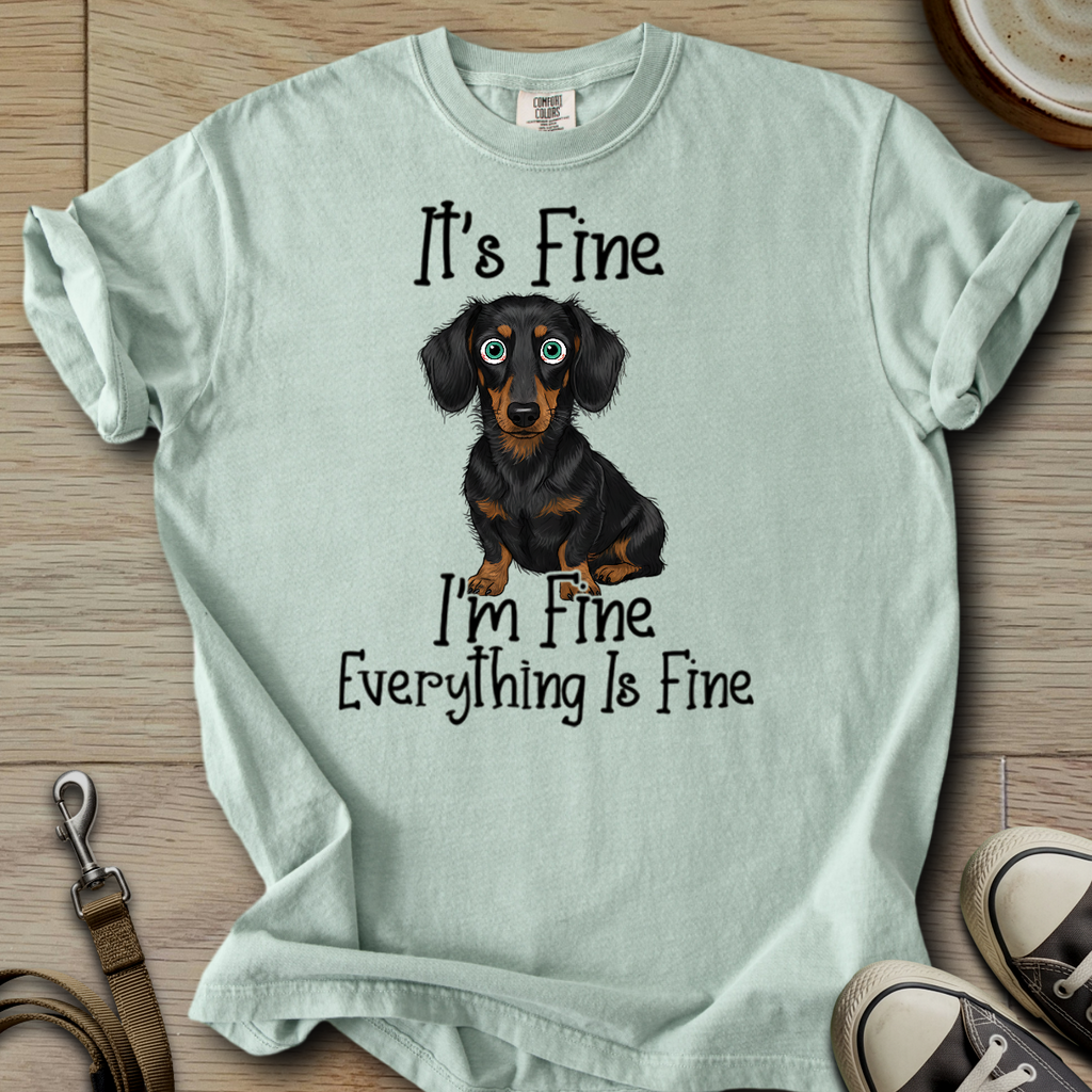 Everything is Fine - Doxie T-Shirt