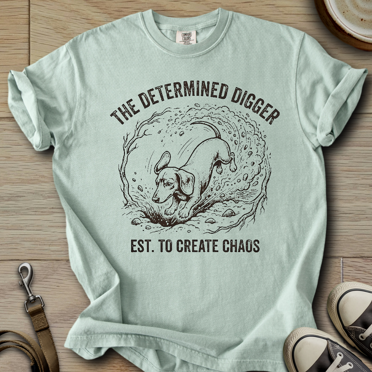 The Determined Digger - Doxie T-Shirt