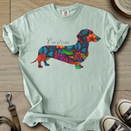 Personalized Name dog silhouette - Doxie T-Shirt