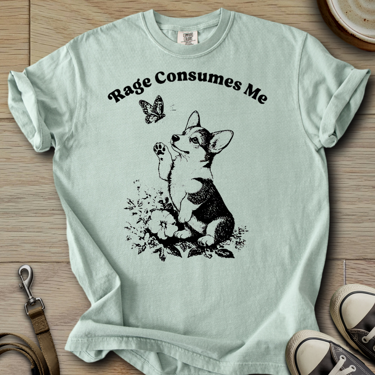 Rage Consumes Me - Corgi T-Shirt