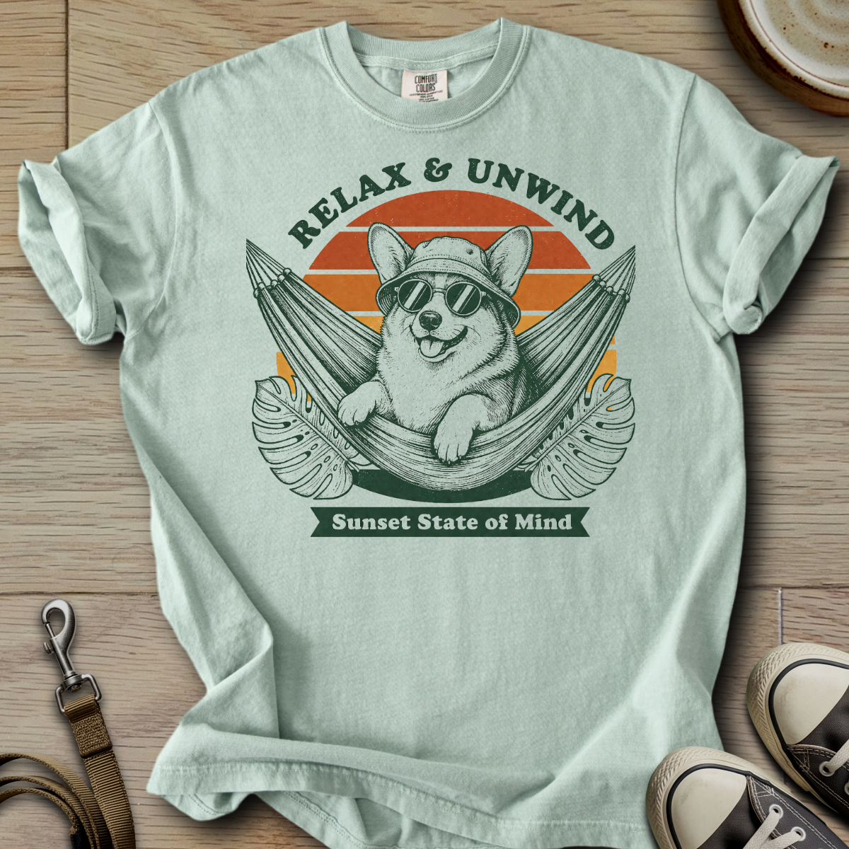 Relax & Unwind - Corgi T-Shirt