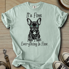 Everything is Fine - Frenchie T-Shirt