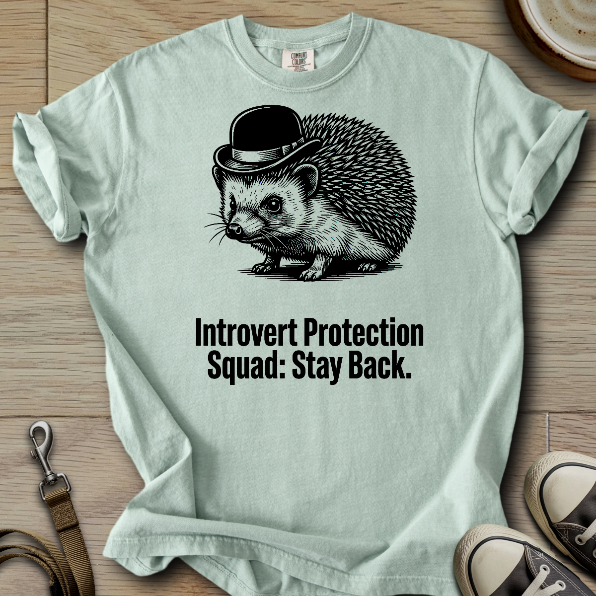Introvert Protection Squad - Hedgie T-Shirt