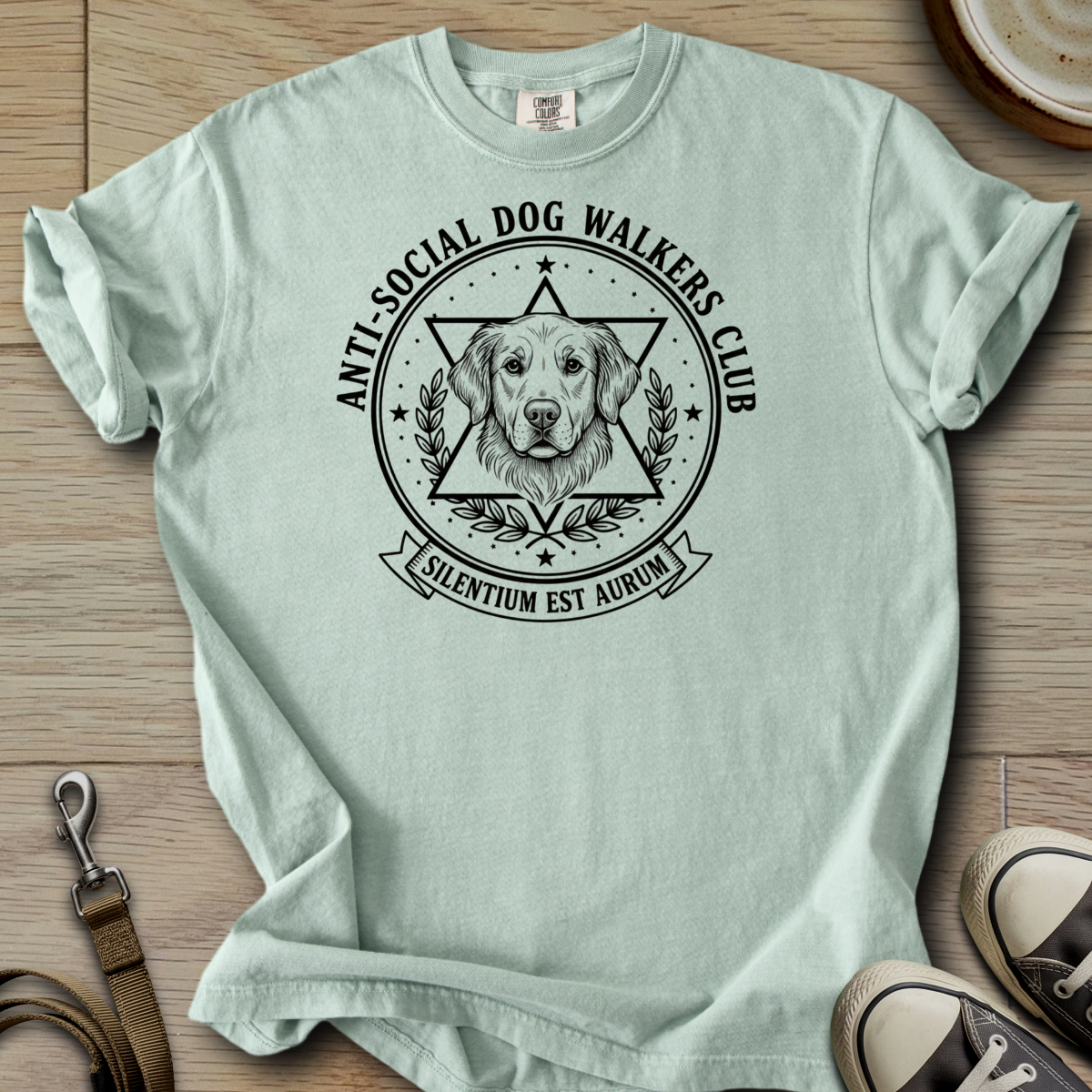 Anti-Social Dog Walkers Club - Golden T-Shirt