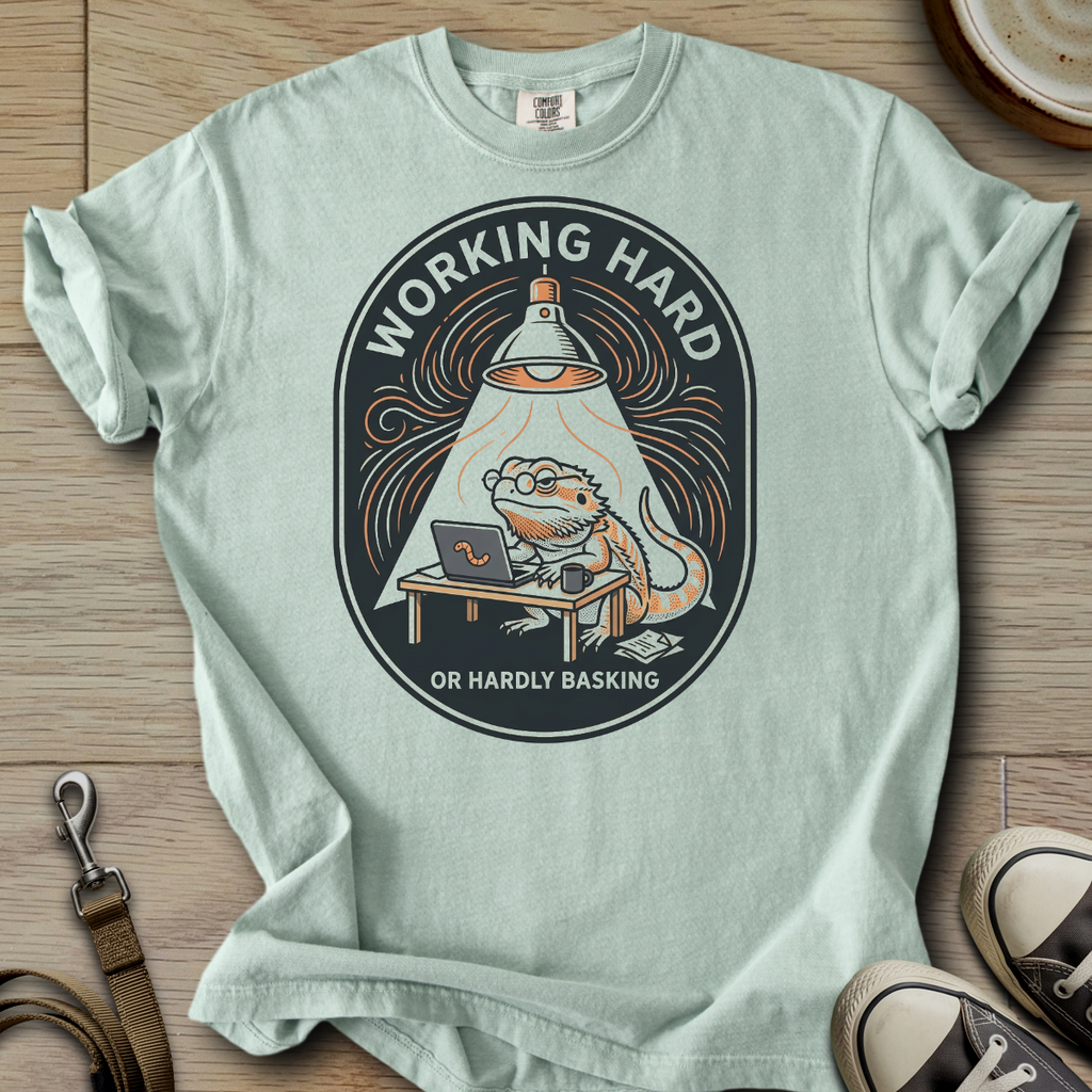 Working Hard - Beardie T-Shirt