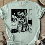Cool Schnauzer drinking  T-Shirt