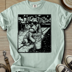 Cool Schnauzer drinking  T-Shirt