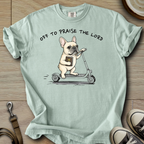 Off to Praise the Lord - Frenchie T-Shirt