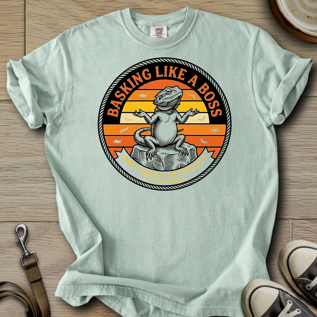 Basking Like a Boss - Beardie T-Shirt