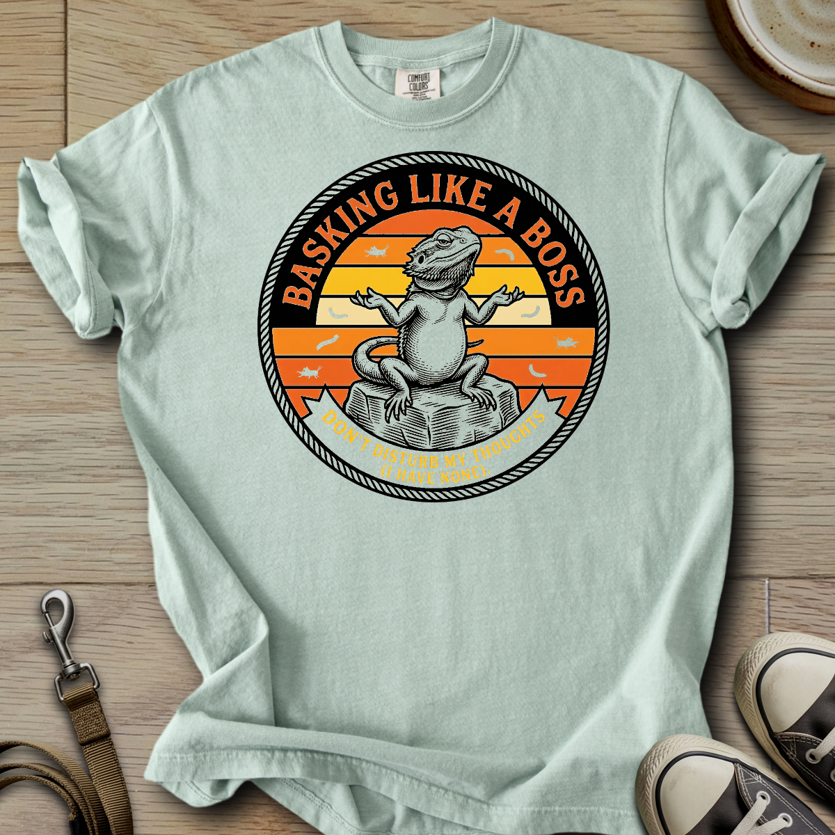 Basking Like a Boss - Beardie T-Shirt