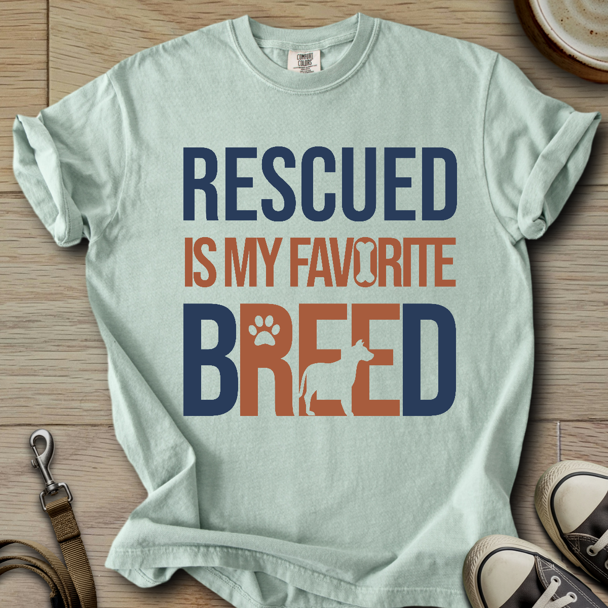 Rescued is my favorite Breed T-Shirt
