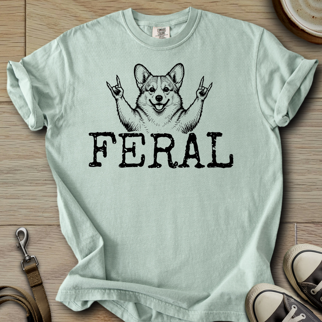 Feral - Corgi T-Shirt