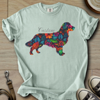 Personalized Name dog silhouette - Golden T-Shirt