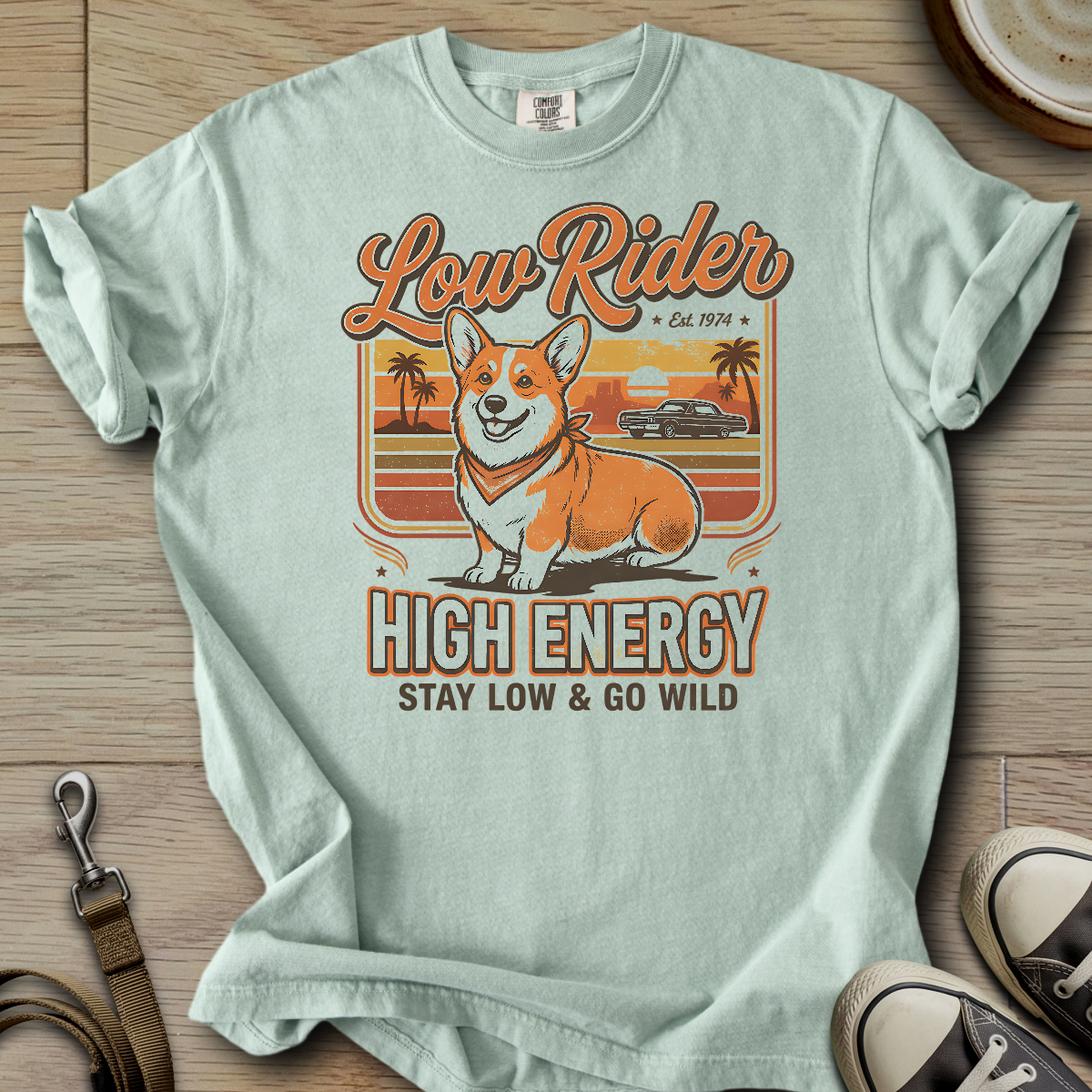 Low Rider High Energy - Corgi T-Shirt