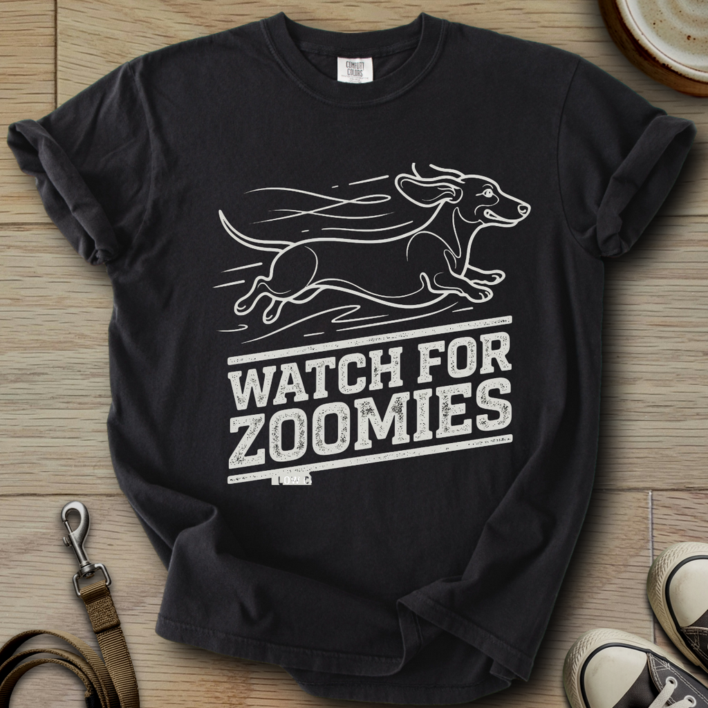 Watch for Zoomies - Doxie T-Shirt