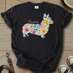 Personalized Name dog silhouette - Corgi T-Shirt