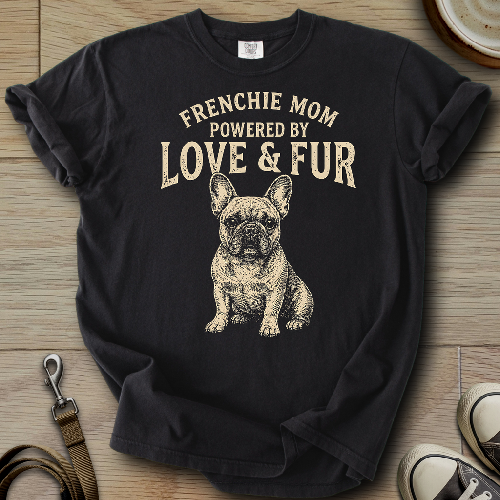 Frenchie Mom Love & Fur T-Shirt