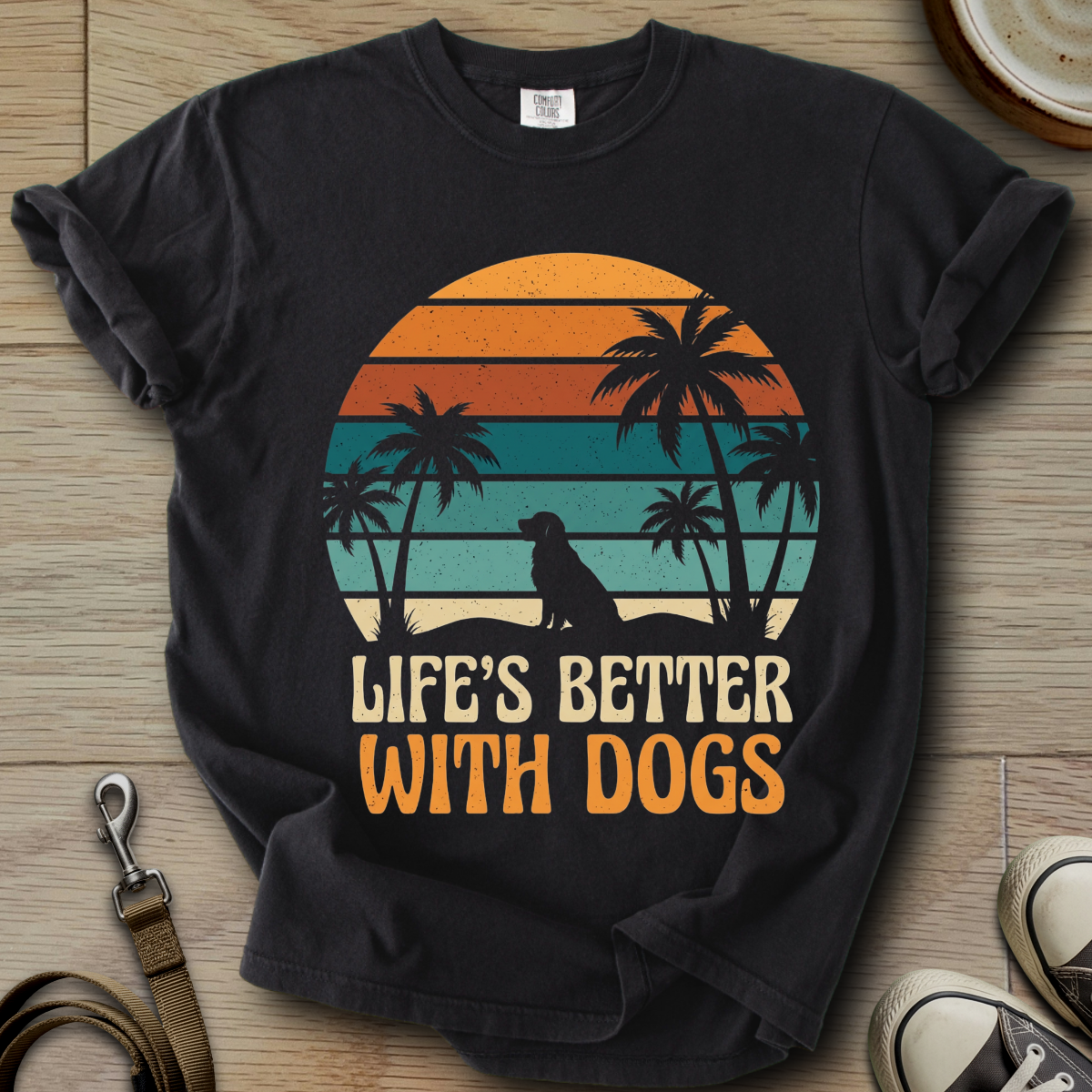 Life is Better W/Dogs - Labrador T-Shirt