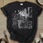 Dog Drinking Iced Coffee - Doxie T-Shirt
