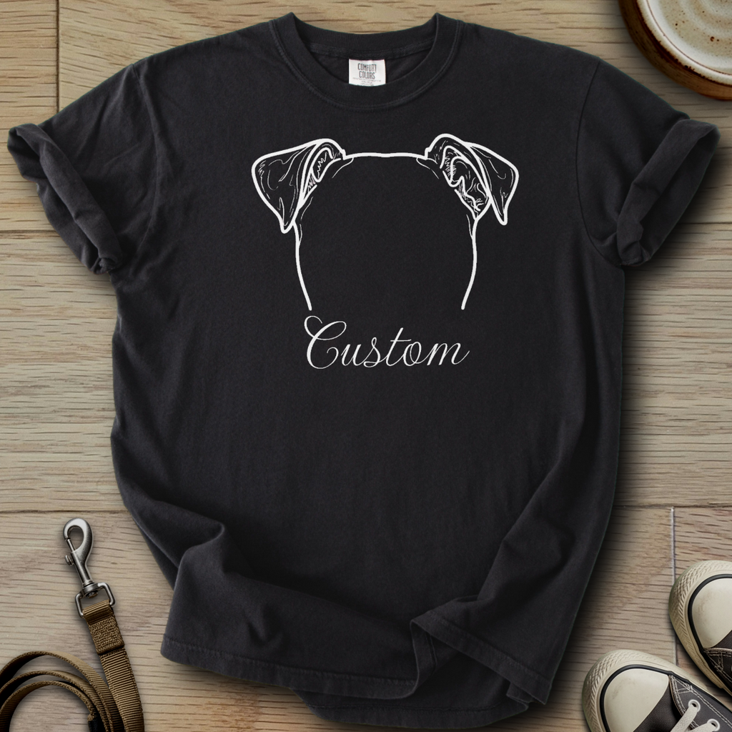 Personalized Name dog silhouette - Parson T-Shirt