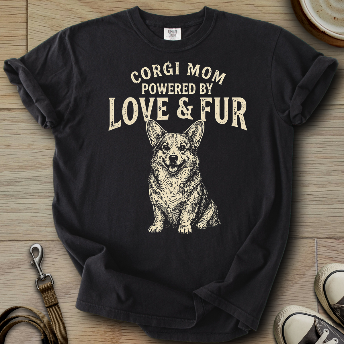Corgi Mom Love & Fur T-Shirt