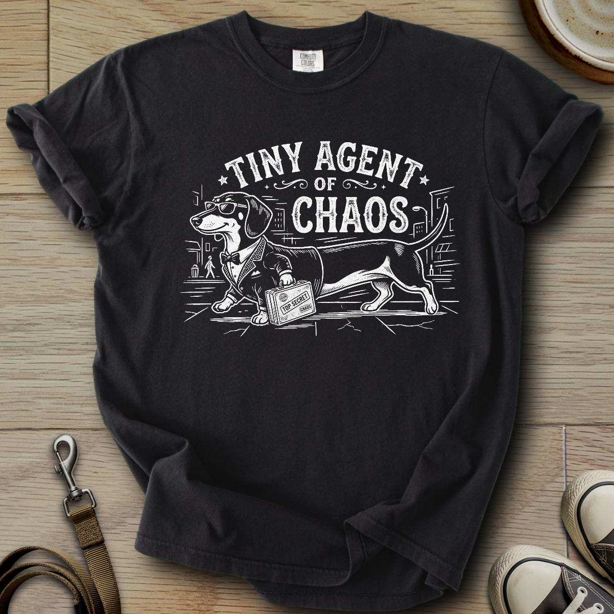 Tiny Agent of Chaos - Doxie T-Shirt