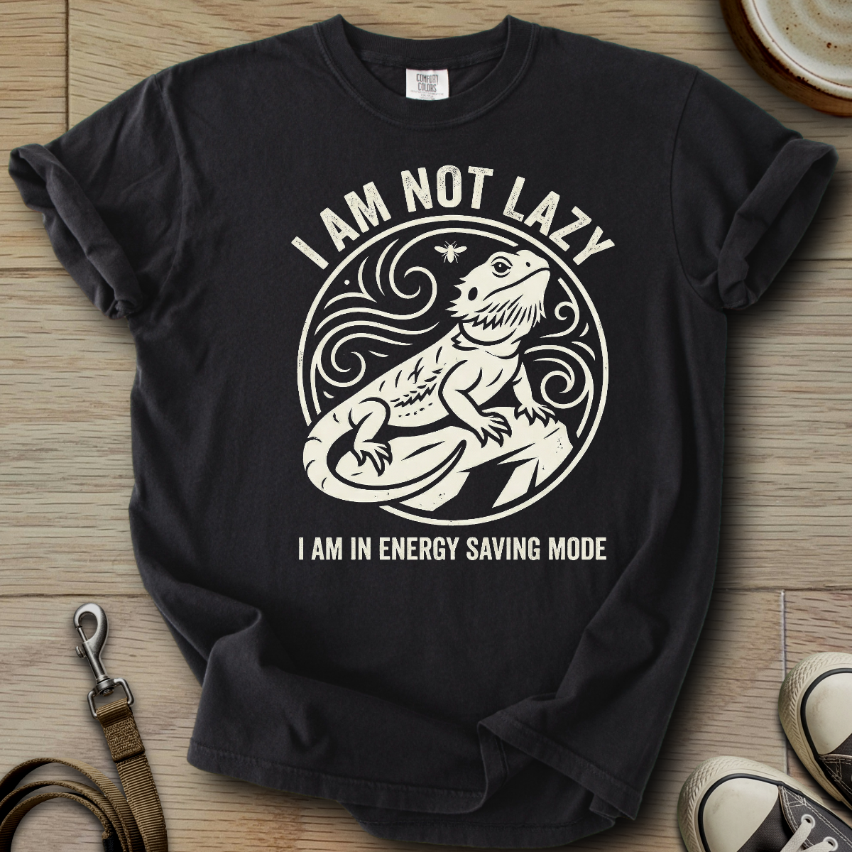 I am not Lazy - Beardie T-Shirt