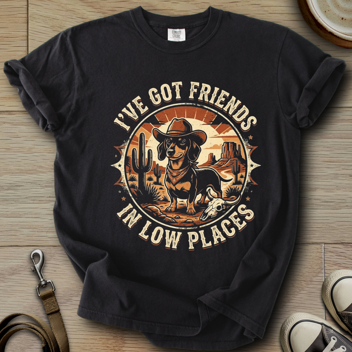 Got Friends in Low Places - Doxie T-Shirt