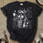 Cool Schnauzer drinking  T-Shirt