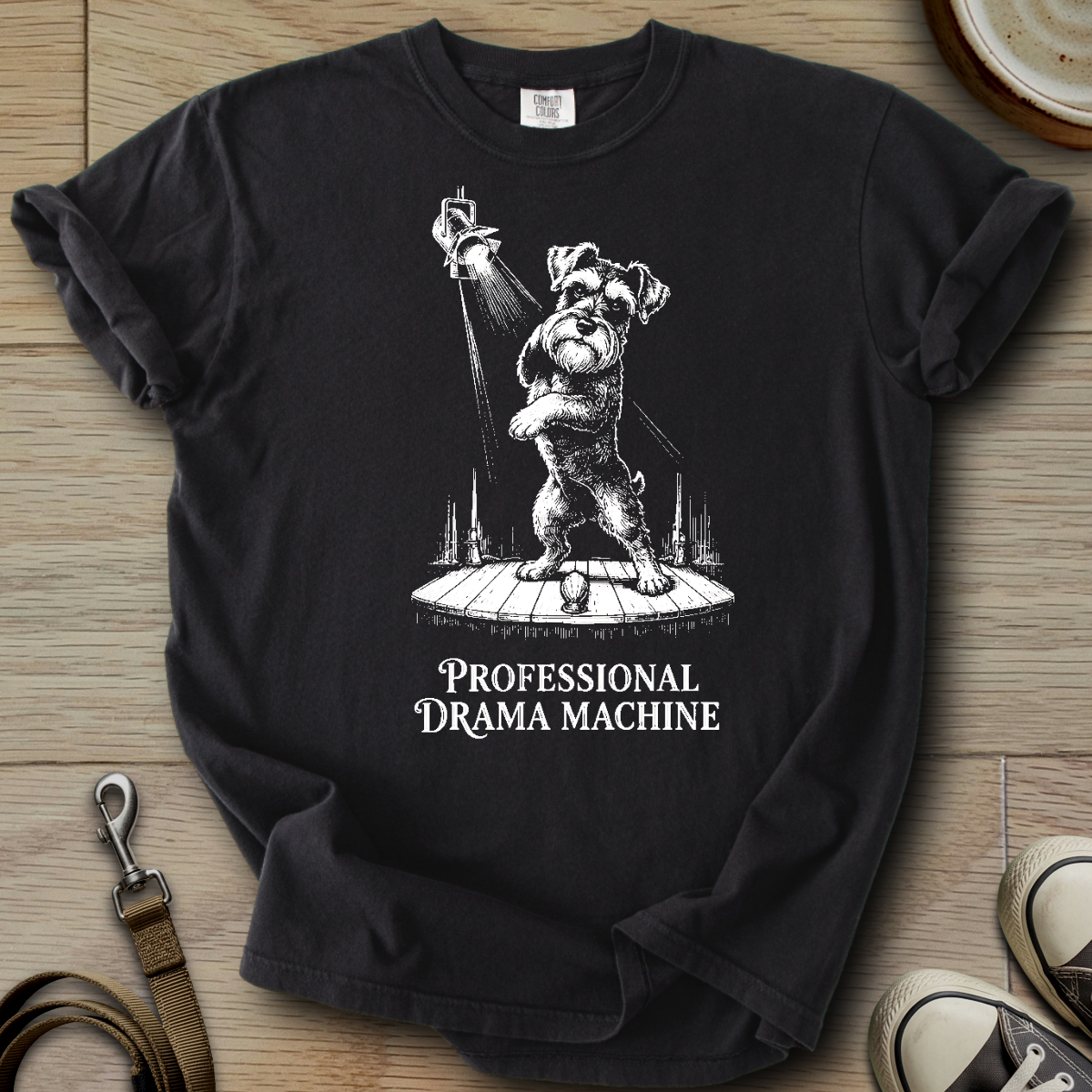 Professional Drama Machine - Schnauzer T-Shirt