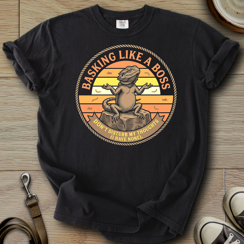 Basking Like a Boss - Beardie T-Shirt