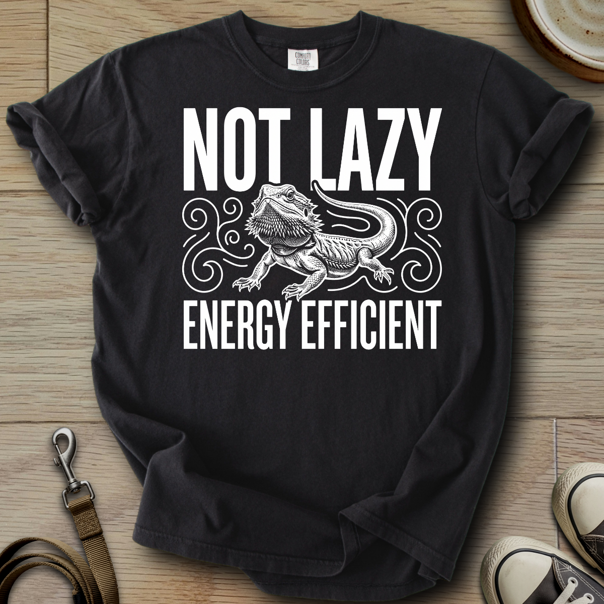 Not Lazy Energy Efficient - Beardie T-Shirt