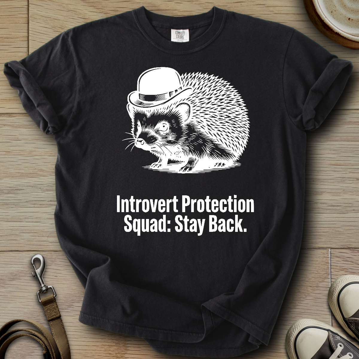 Introvert Protection Squad - Hedgie T-Shirt