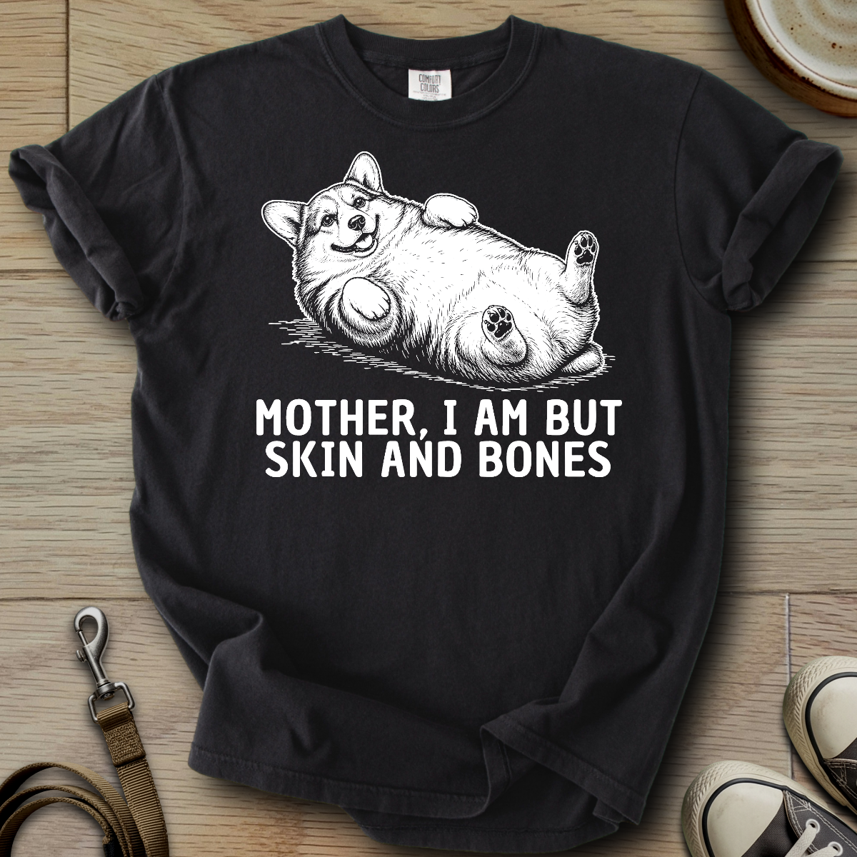 Skin and Bones - Corgi T-Shirt
