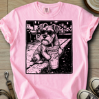 Cool Schnauzer drinking  T-Shirt