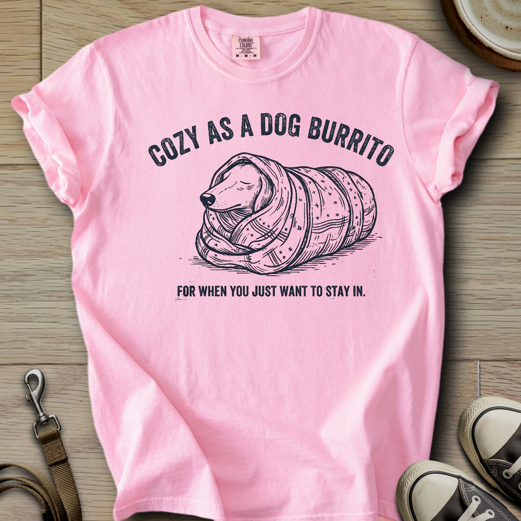 Cozy as a dog Burrito - Doxie T-Shirt