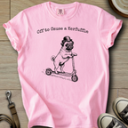 Off to Cause a Kerfuffle - Pug T-Shirt ©