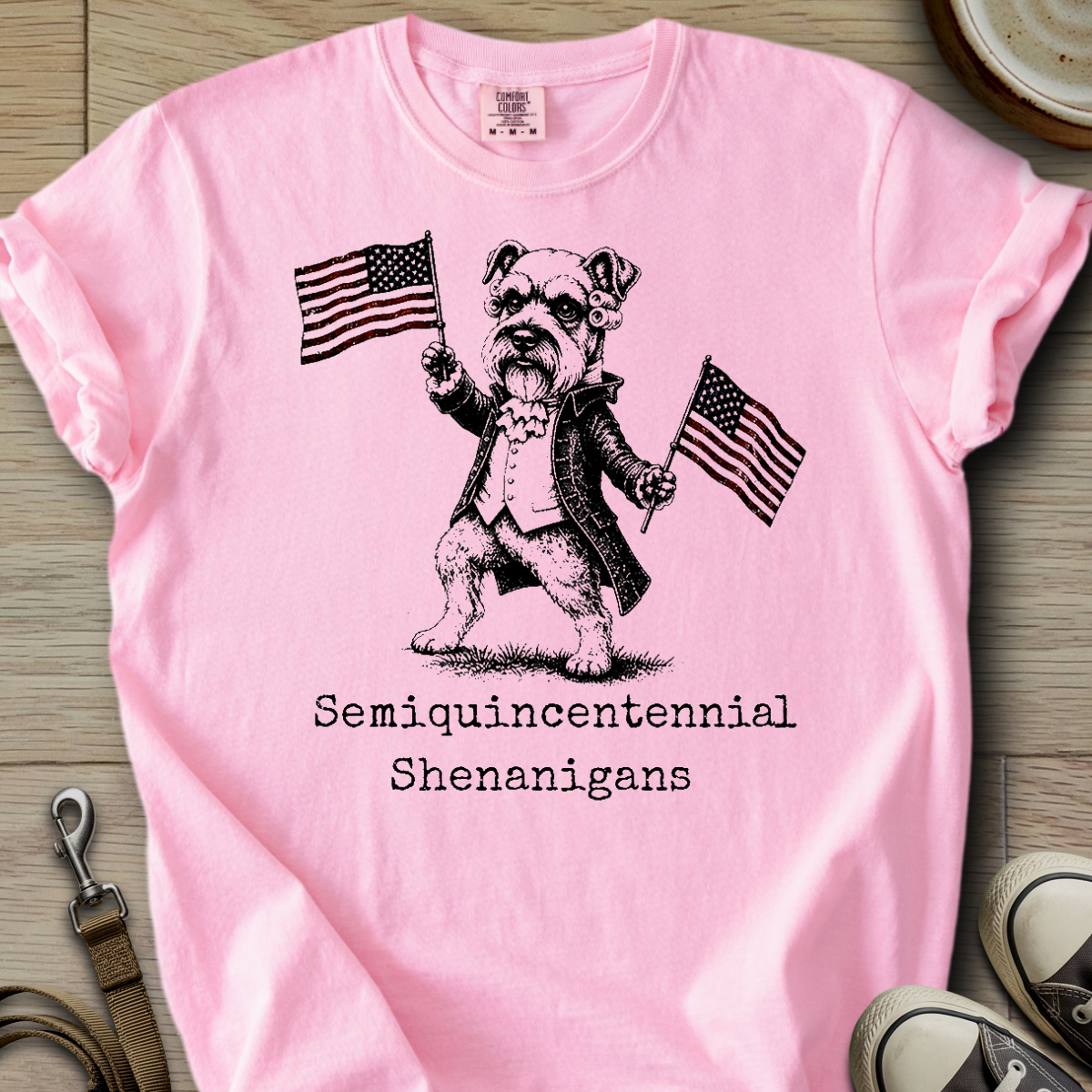 Semiquincentennial Shenanigans - Schnauzer T-Shirt