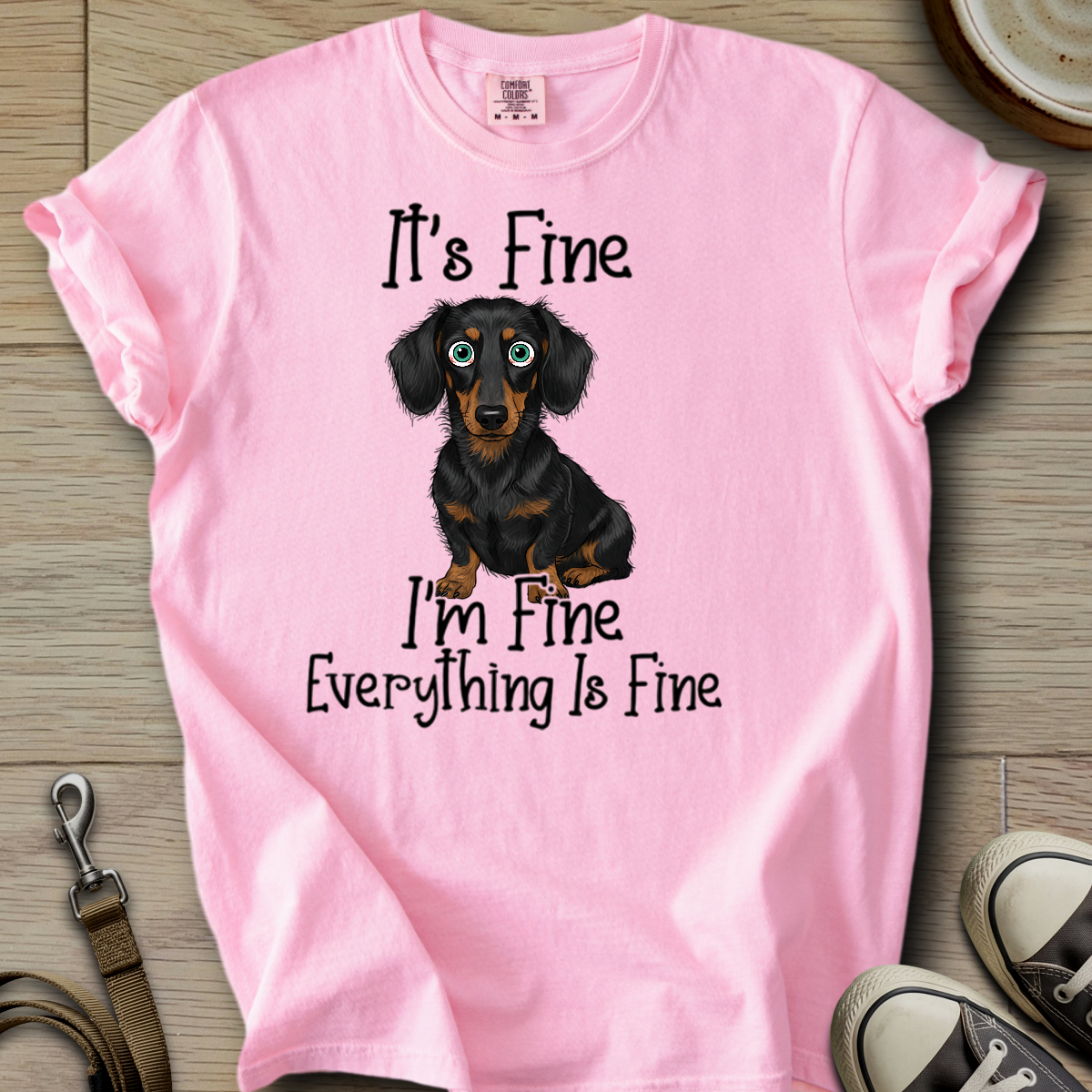 Everything is Fine - Doxie T-Shirt
