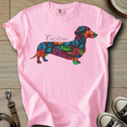 Personalized Name dog silhouette - Doxie T-Shirt