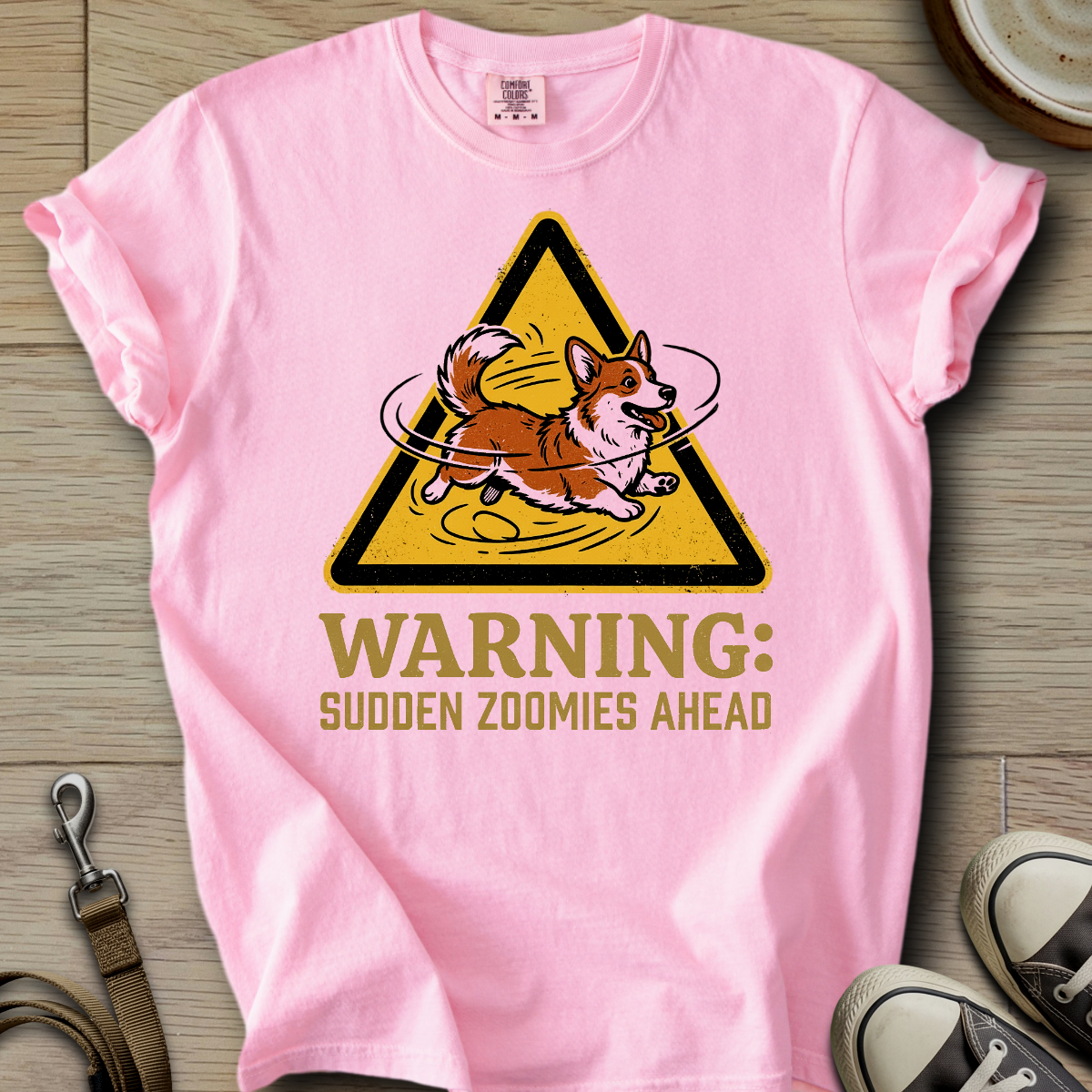 Warning Sudden Zoomies Ahead - Corgi T-Shirt