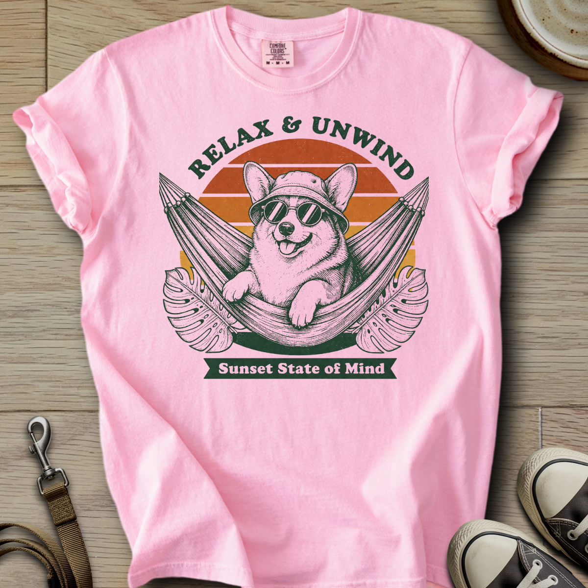 Relax & Unwind - Corgi T-Shirt