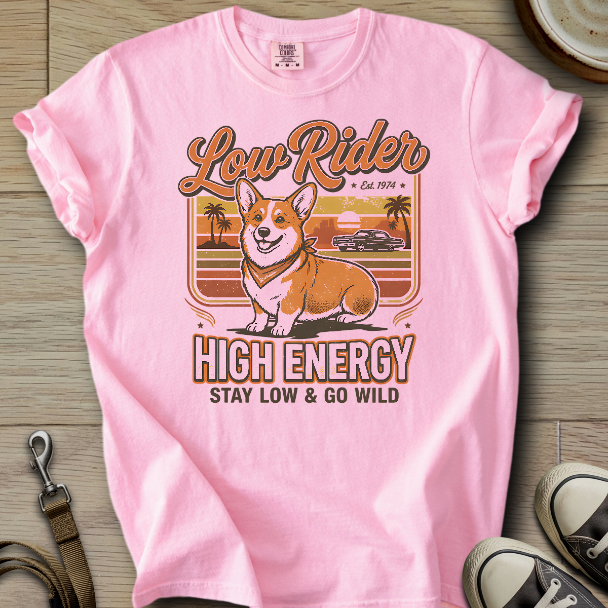 Low Rider High Energy - Corgi T-Shirt