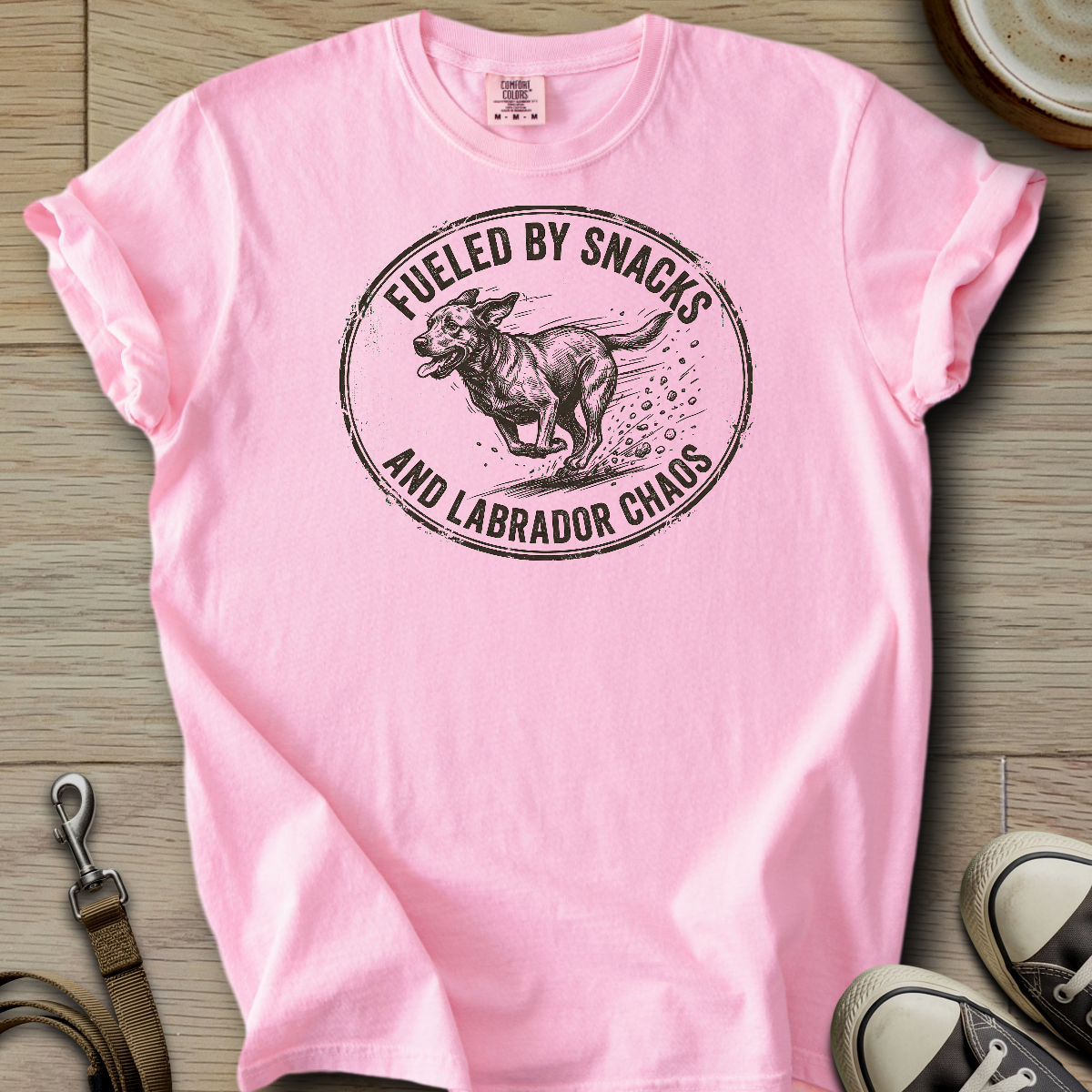 Fueled by Snacks - Labrador T-Shirt