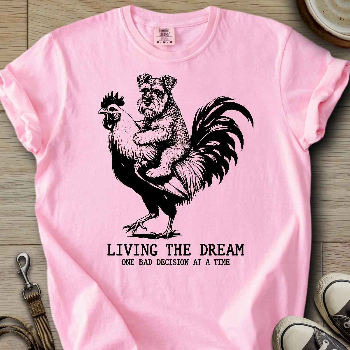 Living the Dream - Schnauzer T-Shirt