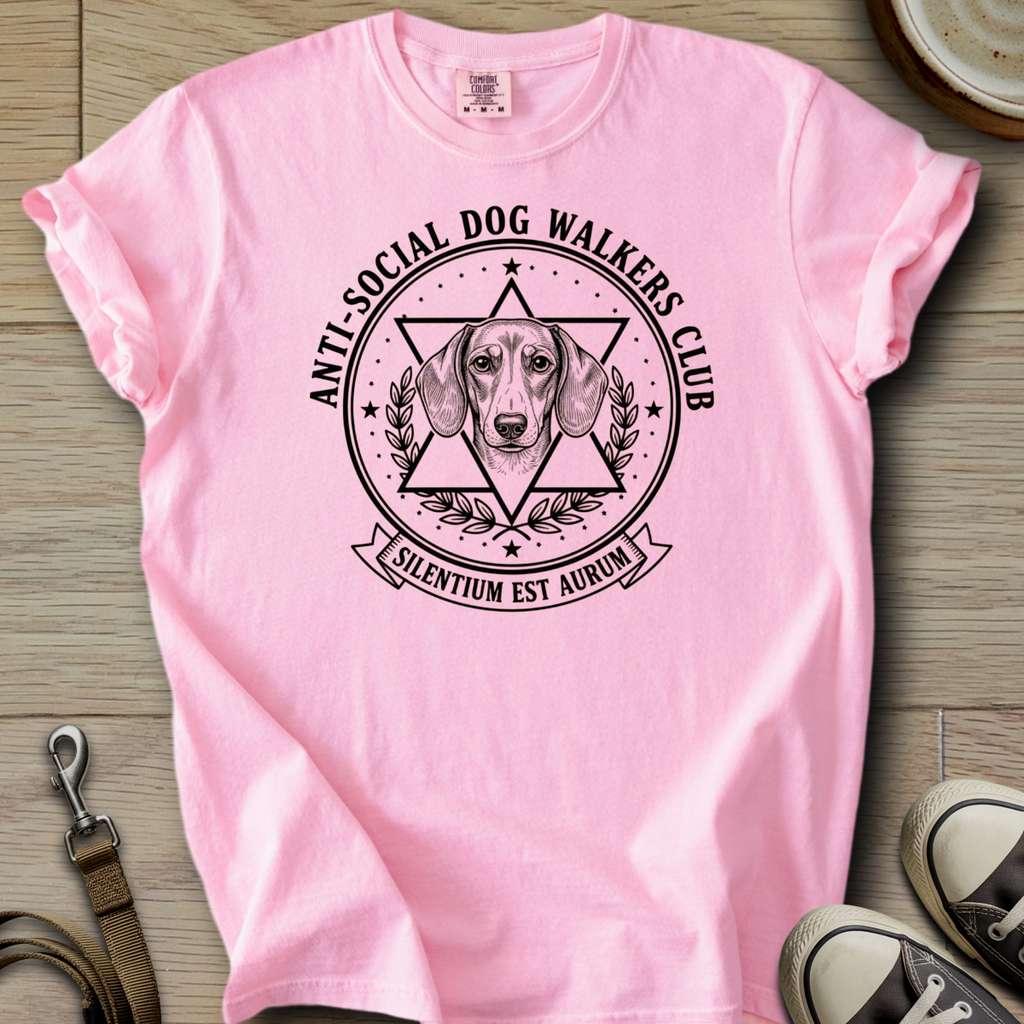 Anti-Social Dog Walkers Club - Doxie T-Shirt