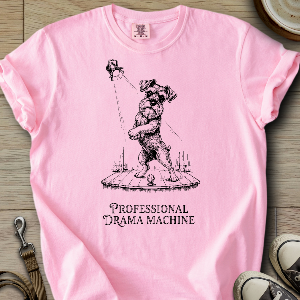 Professional Drama Machine - Schnauzer T-Shirt