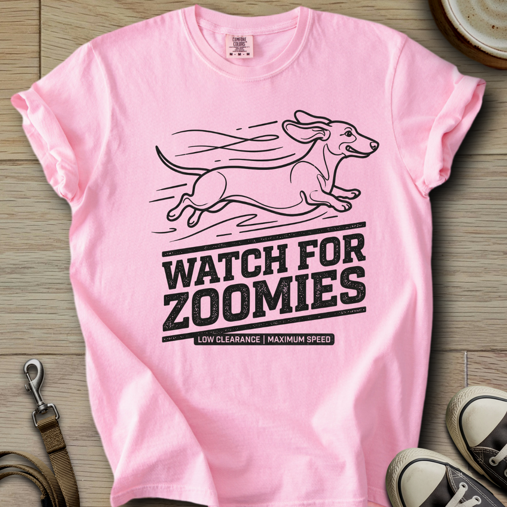 Watch for Zoomies - Doxie T-Shirt