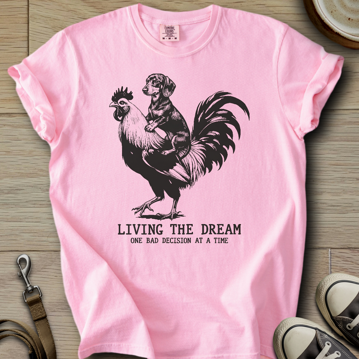 Living The Dream - Doxie T-Shirt