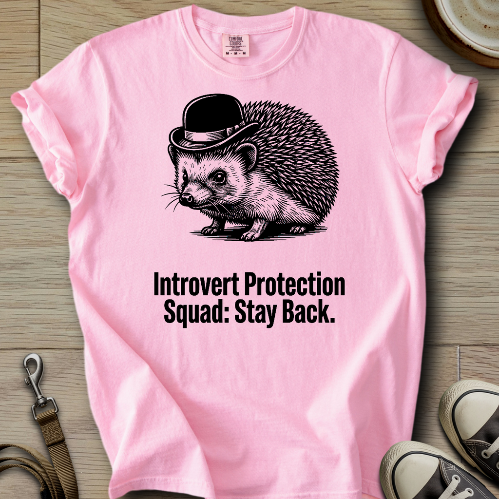 Introvert Protection Squad - Hedgie T-Shirt